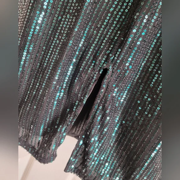 🌻Elegant Green Sequence Dress NWOT - Picture 7 of 7